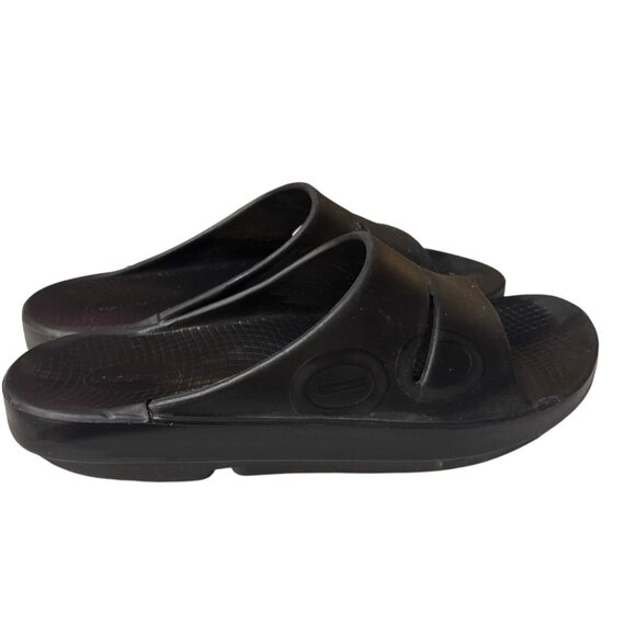 Oofos OOriginal Black Slide Sandals Mens 13 Comfortable Arch Support - Picture 3 of 6